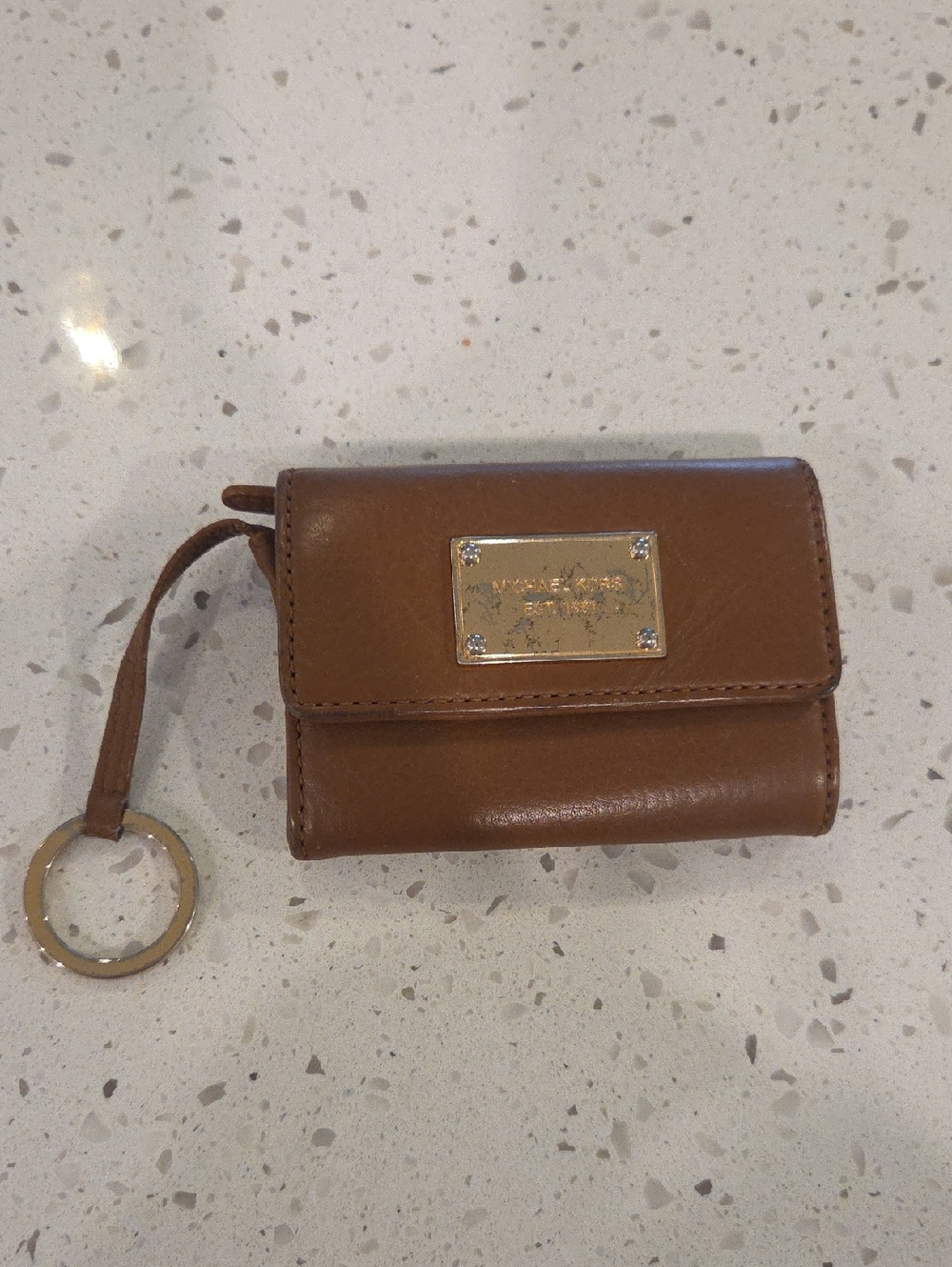 Michael Kors Leather Wallet With Keyring